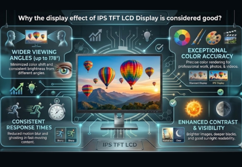 Why is the display effect of IPS TFT LCD Display considered to be good.jpg